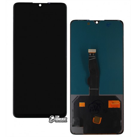 Дисплей для Huawei P30, черный, с сенсорным экраном, High Copy