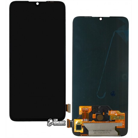 Дисплей Xiaomi Mi 9 Lite, Mi CC9, черный, с сенсорным экраном, (OLED), High Copy