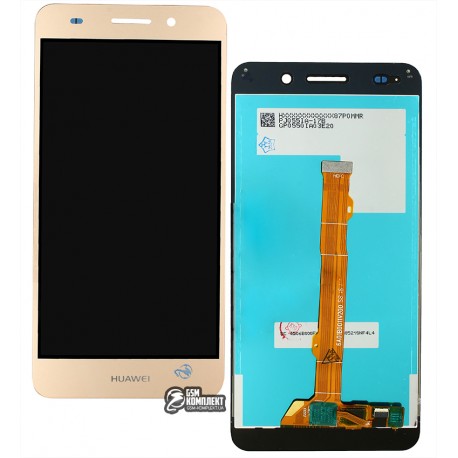 Дисплей Huawei Y6 II, золотистий, з сенсорним екраном (дисплейний модуль), копія, CAM-L21