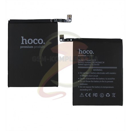 Аккумулятор Hoco HB396286ECW Huawei P Smart (2019), Honor 10 Lite, Honor 10i, Li-ion, 3,82 B, 3400 мАч