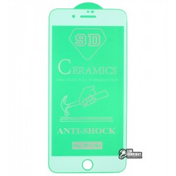 Защитное оргстекло для iPhone 7 Plus, iPhone 8 Plus, Ceramica, с фаской, белое Защитное оргстекло для iPhone 7 Plus, iPhone 8 Plus, Ceramica, с фаской, белое