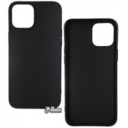 Чохол для Apple iPhone 12 Pro Max, Joy (Black matt), матовий силікон, чорний Чохол для Apple iPhone 12 Pro Max, Joy (Black matt), матовий силікон, чорний