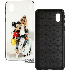 Чехол для Samsung A013 Galaxy A01 Core (2020), Ladies Mickey Prism, пластик-силикон Чехол для Samsung A013 Galaxy A01 Core (2020), Ladies Mickey Prism, пластик-силикон