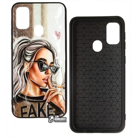 Чехол для Samsung M215 / M307 Galaxy M21 / M30s (2019), Ladies Fake Prism, пластик-силикон Чехол для Samsung M215 / M307 Galaxy M21 / M30s (2019), Ladies Fake Prism, пластик-силикон