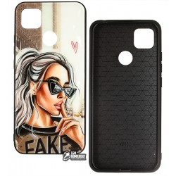 Чехол для Xiaomi Redmi 9C, Ladies Fake Prism, пластик-силикон