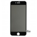 Захисне скло для iPhone 7, iPhone 8, SE (2020), 2.5D, Full Glue, Антишпіон, чорний колір