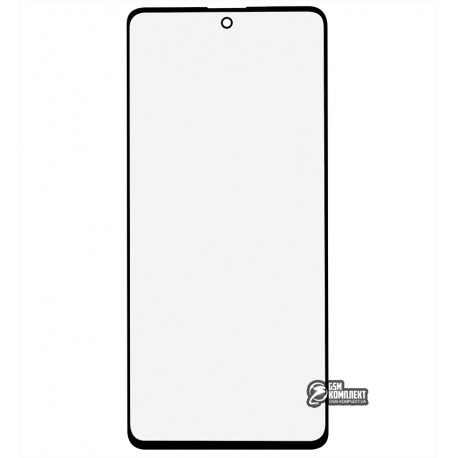 Стекло дисплея для Samsung A715 Galaxy A71, черное