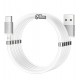 Кабель Type-C - USB, Hoco U91 Magic Magnetic, 1 метр, 3A, белый