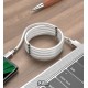 Кабель Type-C - USB, Hoco U91 Magic Magnetic, 1 метр, 3A, белый