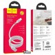 Кабель Type-C - USB, Hoco U91 Magic Magnetic, 1 метр, 3A, белый