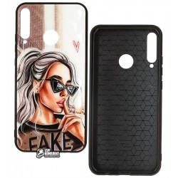 Чехол для Huawei P40 Lite E, Y7 Plus, Ladies Fake Prism, пластик-силикон