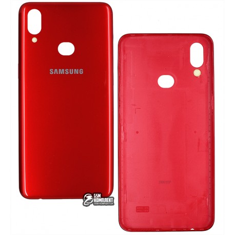 Задняя панель корпуса Samsung A107F/DS Galaxy A10s, красная