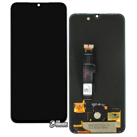 Дисплей Xiaomi Mi 9 SE, черный, с тачскрином, оригинал (переклеено стекло), M1903F2G