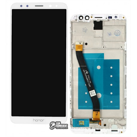 Дисплей Huawei Honor 9i (2017), Mate 10 Lite, белый, с тачскрином, с рамкой, High Copy, RNE-L01/RNE-L21
