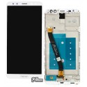 Дисплей для Huawei Honor 9i (2017), Mate 10 Lite, белый, с тачскрином, с рамкой, High quality, RNE-L01/RNE-L21