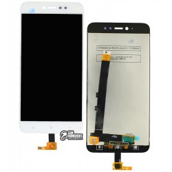Дисплей Xiaomi Redmi Note 5A Prime, білий, з тачскріном, Original PRC, (FT5435DQQ), 3/32 Gb