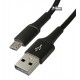 Кабель Micro-USB - USB, Baseus Halo Data, 1 метр, 2.4A, черный