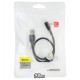 Кабель Micro-USB - USB, Baseus Halo Data, 1 метр, 2.4A, черный