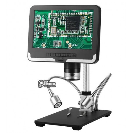 Микроскоп Andonstar AD206, USB / с дисплеем, 2,0 Мп, верхняя подсветка, плавная регулировка кратности, до 200X