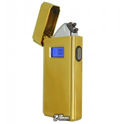 Запальничка USB XT-5005, електроімпульсна, золота