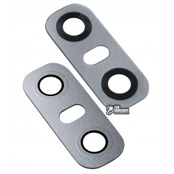 Стекло камеры LG G6 H870, G6 H870K, G6 H871, G6 H872, G6 H873, G6 LS993, G6 US997, G6 VS998, серебристое