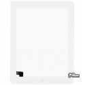 Тачскрін для планшетів iPad 2, з кнопкою HOME, білий, A1376, A1395