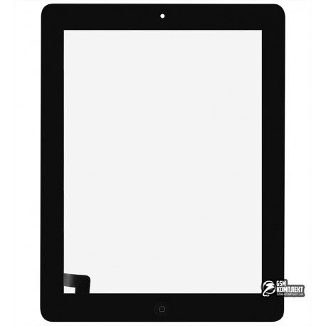 Тачскрин для планшетов Apple iPad 2, с кнопкой HOME, черный