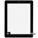 Тачскрін для планшетів iPad 2, з кнопкою HOME, чорний, A1376, A1395