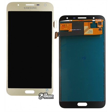 Дисплей для Samsung J700F/DS Galaxy J7, J700H/DS Galaxy J7, J700M/DS Galaxy J7, золотистый, с сенсорным экраном (дисплейный модуль), без регулировки яркости, (TFT), Сopy
