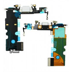 Шлейф для iPhone 8, iPhone SE 2020, конектора зарядки, білий, China quality Шлейф для iPhone 8, iPhone SE 2020, конектора зарядки, білий, China quality