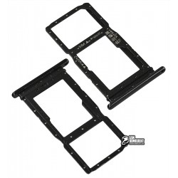 Тримач SIM-карти для Huawei P Smart Z, чорний, c тримачем MMC Тримач SIM-карти для Huawei P Smart Z, чорний, c тримачем MMC