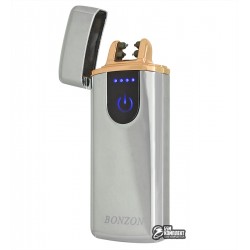 Запальничка USB XT-5009, електроімпульсна, срібло