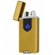 Зажигалка USB HL-102, электроимпульсная, золотистая