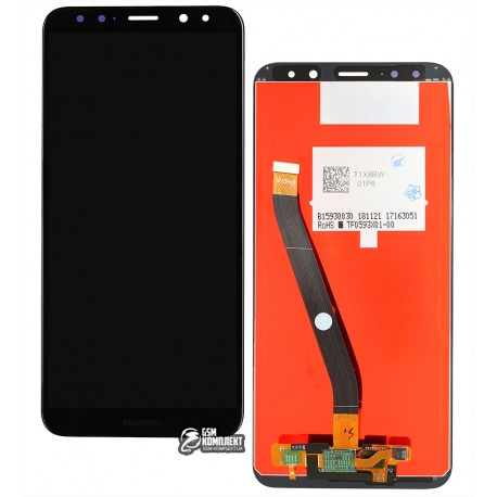 Дисплей Huawei Honor 9i (2017), Mate 10 Lite, черный, с тачскрином, оригинал (переклеено стекло), RNE-L01/RNE-L21