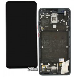 Дисплей Xiaomi Mi 9T, Mi 9T Pro, Redmi K20, Redmi K20 Pro, чорний, з тачскріном, з рамкою, оригінал (переклеєне скло), M1903F10G, M1903F11G, M1903F10I, M1903F11I