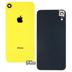 Задня панель корпусу для iPhone XR, чорна, зі склом камери Задня панель корпусу для iPhone XR, чорна, зі склом камери