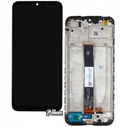 Дисплей Xiaomi Redmi 9A, черный, с сенсорным экраном (дисплейный модуль), c рамкой, Original (PRC)