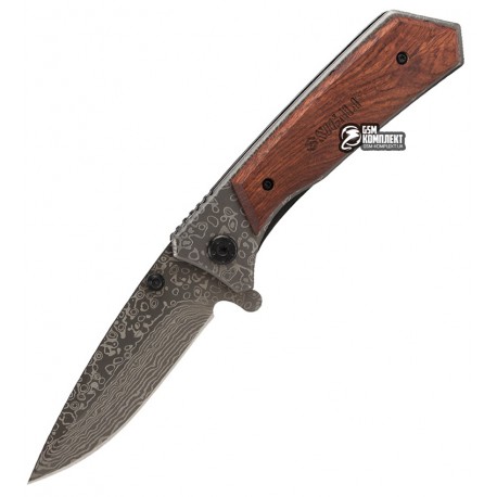 Нож складной Sigma 122 мм, рукоятка - дерево, 4375821