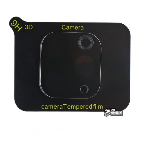 Загартоване захисне скло на камеру для iPhone 11 Pro, iPhone 11 Pro Max, 2,5D, Full Glue, чорне