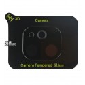 Защитное стекло на камеру для iPhone 11, 2,5D, Full Glue, черное