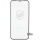 Закаленное защитное стекло для iPhone 12. iPhone 12 Pro, 2.5D, Full Glue, черное
