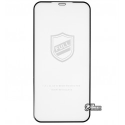 Загартоване захисне скло для iPhone 12 Pro Max, 2.5D, Full Glue, чорне