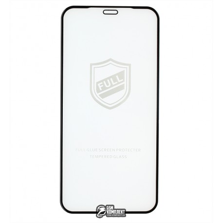 Закаленное защитное стекло для iPhone 12 mini, 2.5D, Full Glue, черное