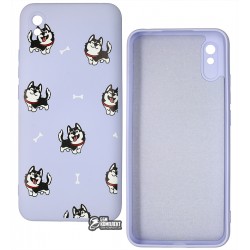 Чохол для Xiaomi Redmi 9A, WAVE Fancy, софттач силікон, (haski / light purple)