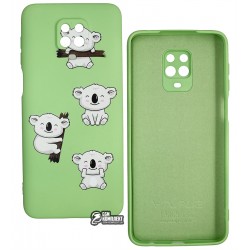 Чохол для Xiaomi Redmi Note 9S / Note 9 Pro, WAVE Fancy, софттач силікон, (koala / mint gum)