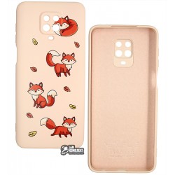 Чохол для Xiaomi Redmi Note 9S / Note 9 Pro, WAVE Fancy, софттач силікон, (fox / pink sand)