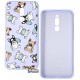 Чехол для Xiaomi Redmi 8/8A, WAVE Fancy, софттач силикон, (dogs with a mask/light purple)