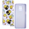 Чохол для Xiaomi Redmi Note 9S / Note 9 Pro, WAVE Fancy, софттач силікон, (bears with a barrel of honey / light purple)