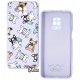 Чохол для Xiaomi Redmi Note 9S / Note 9 Pro, WAVE Fancy, софттач силікон, (dogs with a mask / light purple)