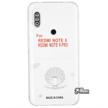 Чехол для Xiaomi Redmi Note 6 Pro, KST, силикон, прозрачный